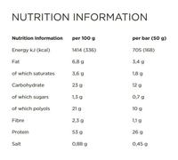 Powerbar Boîte De Barres Protéinées Plus 52% Noix Au Chocolat 50g 20 Unités