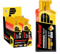 Powerbar PowerGel Fruit Mango Passionfruit 24x41g - Gel Énergétique à Haute Teneur en Carbone + Sodium + 50mg Caféine