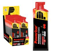 PowerBar PowerGel Hydro Cherry 24x67ml - Gel Énergétique à Haute Teneur en Carbone + C2MAX Magnésium et Sodium + 51mg Caféine