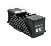 PowerBlock Pro 100 Haltère réglable, vendu à l'unité 2,3 à 45,4 kg - Construction en acier durable, équipement d'entraînement innovant, entraînement de force