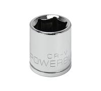 Powerbuilt 940032 3/20,3 cm Dr. 6 PT. métrique Standard Socket, 17 mm