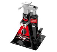 Powerbuilt Cric à Bouteille et crics en Un, 3 tonnes, 6000 Livres Tout-en-Un pour Le Levage de Voitures, Unijack pour véhicules Lourds, 640912