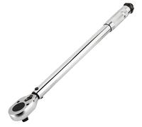 Powerbuilt Micrometer Torque Wrench, 1/2-Inch Drive, Reversible Ratchet Clicks, Lockable, 30 to 150 Foot Pound Range - 644999