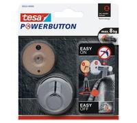 Powerbutton Crochet adhésif Universal large, chrome