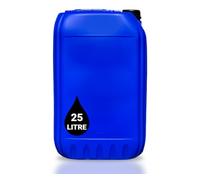PowerChem Jerrican 25 L - Bidon empilable approuvé par l'ONU + bouchon inviolable de 61 mm | Parfait pour le stockage de l'eau liquide bleu (1)