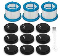 PowerClean 4039 4052 Lot de 22 filtres HEPA de rechange pour aspirateur sans fil autoportant Bissell PowerClean FurGuard 280 W et FurFinder 200 W, 3 filtres post-moteur, 9 filtres pré-moteur, 1 brosse