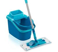 PowerClean M set, mop and back wringer bucket, set with micro duo mop cover for deep cleaning, easy spin mechanism, Click-System