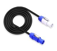 PowerCon Câble d'alimentation AC PowerCon entrée vers sortie PowerCon 20 A 3 broches 12 AWG pour écran LED, éclairage de scène, équipement audio vidéo et plus encore (2 mètres)