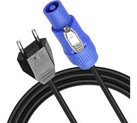 PowerCon European Input Type C Power Cable 250V 20A AC European Travel Plug Adapter to PowerCON Extension for LED Display Moving Head Beam Light-1M/3.28FT