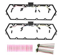 Powercourse Joints de couvercle de valve avec faisceau F41Z6584AA Matériau ABS de haute qualité de remplacement durable pour moteurs 7,3 L 1999 2003 Kit complet comprenant 2
