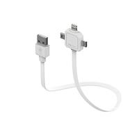 Allocacoc - Câble Lightning - USB mâle pour mini-USB de type B, Micro-USB de type B, Lightning mâle - 80 cm
