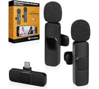 PowerDeWise Microphone Cravate, Micro pour iPhone, Compatible avec Les modèles iPhone 7, 7 Plus, 8, 8 Plus, X, XR, XS, XS Max, 11, 11 Pro, 11 Pro Max et 12 Pro Max.