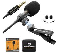 Professionnelle Lavalier Lapel Microphone Omnidirectionnel avec système Easy Clip on, Micro Cravate Parfait pour l’Enregistrement Youtube/Entrevue/Vidéoconférence/Podcast/Dictée vocale