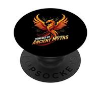 Powered by Ancient Myths Phoenix Fire Bird PopSockets PopGrip Adhésif