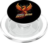 Powered by Ancient Myths Phoenix Fire Bird PopSockets PopGrip pour MagSafe