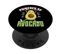 Powered by Avocado Fitness Haltérophilie Vegan Workout PopSockets PopGrip Adhésif