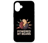 Powered by Beans Plant Foods Bean Lover Foodie Humour Coque pour iPhone 16 Plus