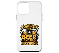 Powered by Beer and Bad Decisions Drinking Humour Design Coque pour iPhone 12 Mini