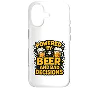 Powered by Beer and Bad Decisions Drinking Humour Design Coque pour iPhone 17
