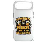 Powered by Beer and Bad Decisions Drinking Humour Design Coque pour iPhone Air
