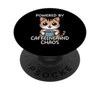 Powered by Caffeine and Chaos PopSockets PopGrip Adhésif