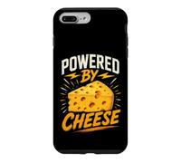 Powered by Cheese Funny Saying Humor Joke Gag Coque pour iPhone 7 Plus/8 Plus