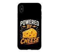 Powered by Cheese Funny Saying Humor Joke Gag Coque pour iPhone XS Max