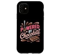 Powered by Chocolate - Humour chocoholic Sweet Tooth Coque pour iPhone 11