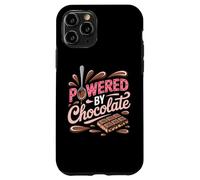 Powered by Chocolate - Humour chocoholic Sweet Tooth Coque pour iPhone 11 Pro