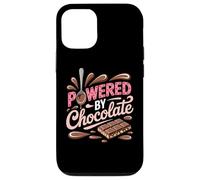 Powered by Chocolate - Humour chocoholic Sweet Tooth Coque pour iPhone 12/12 Pro