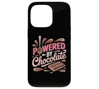 Powered by Chocolate - Humour chocoholic Sweet Tooth Coque pour iPhone 13 Pro