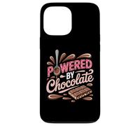 Powered by Chocolate - Humour chocoholic Sweet Tooth Coque pour iPhone 13 Pro Max