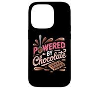 Powered by Chocolate - Humour chocoholic Sweet Tooth Coque pour iPhone 14 Pro