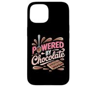 Powered by Chocolate - Humour chocoholic Sweet Tooth Coque pour iPhone 15