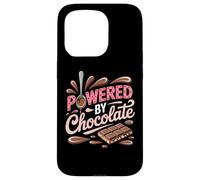 Powered by Chocolate - Humour chocoholic Sweet Tooth Coque pour iPhone 15 Pro