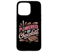 Powered by Chocolate - Humour chocoholic Sweet Tooth Coque pour iPhone 15 Pro Max