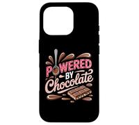 Powered by Chocolate - Humour chocoholic Sweet Tooth Coque pour iPhone 16 Pro