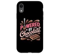 Powered by Chocolate - Humour chocoholic Sweet Tooth Coque pour iPhone XR