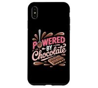 Powered by Chocolate - Humour chocoholic Sweet Tooth Coque pour iPhone XS Max