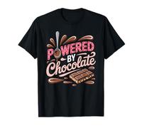 Powered by Chocolate - Humour chocoholic Sweet Tooth T-Shirt
