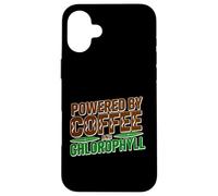 Powered by Coffee and Chlorophyll Coque pour iPhone 16 Plus