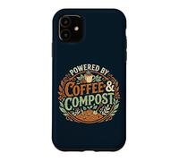Powered by Coffee & Compost Funny Gardener Coque pour iPhone 11