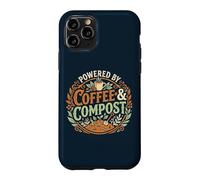 Powered by Coffee & Compost Funny Gardener Coque pour iPhone 11 Pro