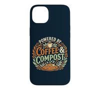 Powered by Coffee & Compost Funny Gardener Coque pour iPhone 14 Plus