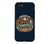 Powered by Coffee & Compost Funny Gardener Coque pour iPhone SE (2020) / 7/8