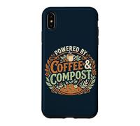 Powered by Coffee & Compost Funny Gardener Coque pour iPhone XS Max