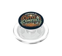 Powered by Coffee & Compost Funny Gardener PopSockets PopGrip pour MagSafe