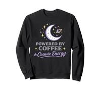 Powered by Coffee Cosmic Energy Astrologie Moon Women Sweatshirt