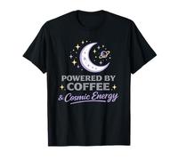 Powered by Coffee Cosmic Energy Astrologie Moon Women T-Shirt