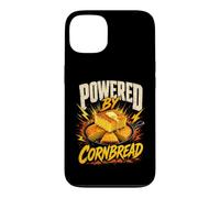 Powered by Cornbread Funny Saying Humor Joke Gag Coque pour iPhone 13